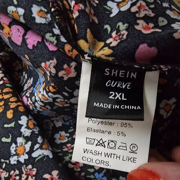 Y2K style Neon Floral Off the Shoulder Boho Babydoll Mini Dress - Picture 8 of 9